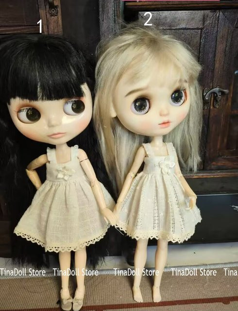 TinaDoll Store Spitzen-Blumenkleid, Zubehör, Weiß - Bild 1