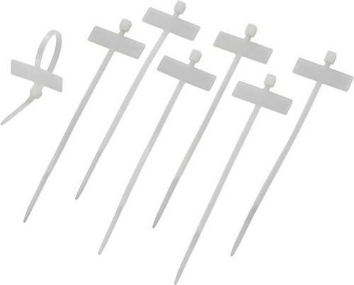 TRU COMPONENTS TE-6259188 Leitermarkierer in Weiß mit einer Beschriftungsfläche von 25 x 9 mm - Bild 1