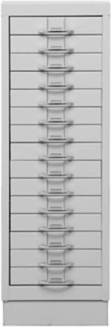 PROREGAL Schubladenschrank Swan mit 15 Schubladen in Grau, H x B x T: 90 x 30 x 40 cm - Bild 1