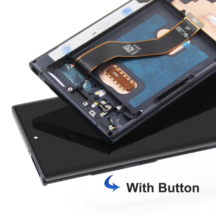 Samsung Note 10+ N975F AMOLED-Bildschirmersatz mit Rahmen und S Pen Unterstützung für Fingerabdrucksensor in Schwarz oder Silber - Bild 5