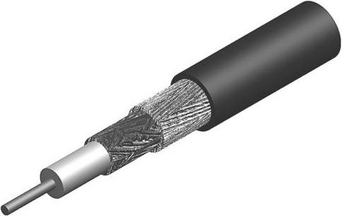 Telegärtner Koaxialkabel Schwarz 50 Ohm Durchmesser: 10,8 mm Meterware - Bild 1