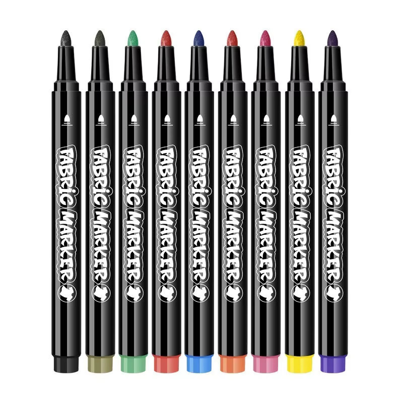 Hopk Stoffmarker-Stifte-Set mit 24 Farben, permanente Textilmarker mit Feinspitzen für Kinder, T-Shirts und Schuhe, Mehrfarbig - Bild 4