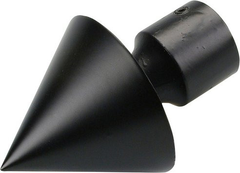 LIEDECO Endstück für Stäbe, Kegelform, Schwarz, 20 mm - Bild 1
