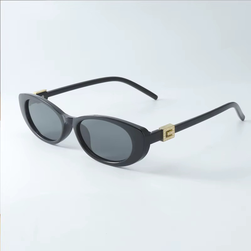 Julyrays Sonnenbrille, oval, Vollrand, Kunststoff, schwarz, Damen - Bild 2