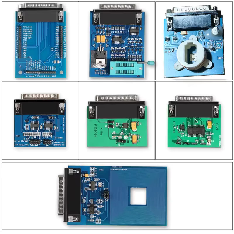 YIQIXIN IPROG+ PLUS 3-in-1 ECU Schlüsselprogrammierer in Schwarz für Eeprom IMMO KM, Radio-Airbag-Reset und Armaturenbrett mit vollständigem Adapter - Bild 2