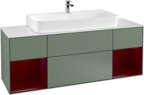 V&B Waschtischunterschrank Finion in Regenbogen Perle mit Lackierung, B/T/H: 160 x 60,3 x 50,1 cm - Bild 1