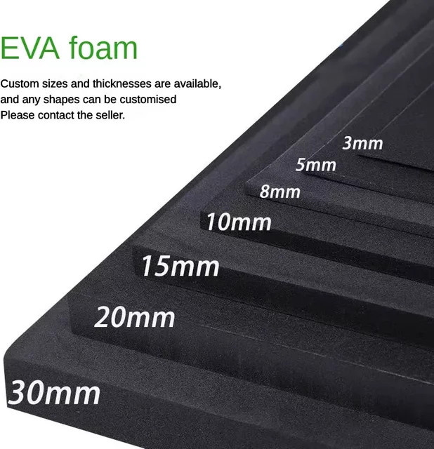 Schallabsorbierende EVA-Schaumstoffplatten in Weiß für Modellbau, Cosplay und Bastelarbeiten, B: 100 cm, T: 50 cm - Bild 1