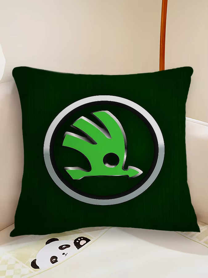 Dekorativer Skoda S-ES Kissenbezug für Auto und Sofa, Quadratisch, Grün, Breite: 40 cm x Tiefe: 40 cm x Höhe: 40 cm - Bild 6