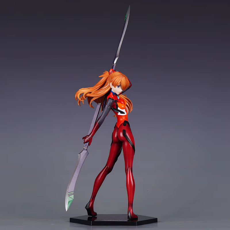 Bandai Evangelion Anime Figuren Ayanami Rei und Asuka Langley Soryu aus PVC als Sammlerfiguren und Desktop-Ornamente, Höhe: 28 cm - Bild 2