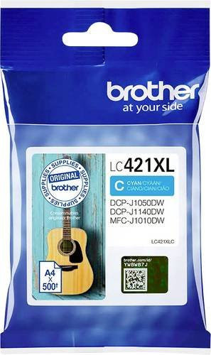Brother Original Druckerpatrone LC-421XLC Cyan für Inkjet-Drucker - Bild 1