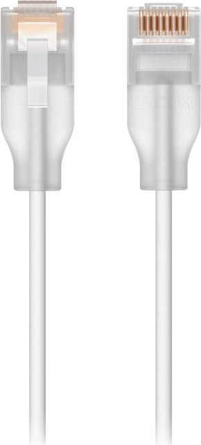 Ubiquiti UniFi CAT 6 Patch-Kabel mit Etherlighting-Technologie RJ-45 auf RJ-45, Weiß, Länge: 12,0 m - Bild 1