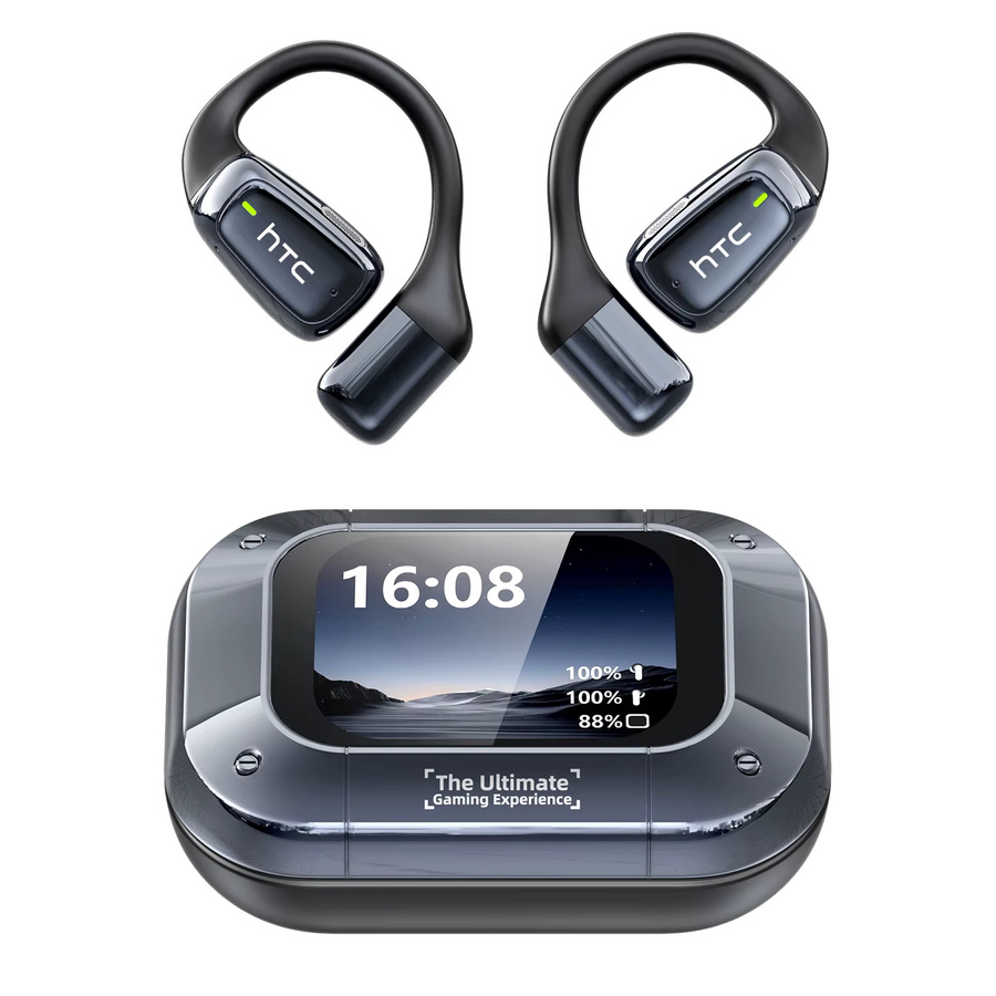 HTC NE25 OWS Kabellose Bluetooth 5.4 In-Ear Ohrhörer mit KI-Übersetzer für 135+ Sprachen in Schwarz - Bild 3