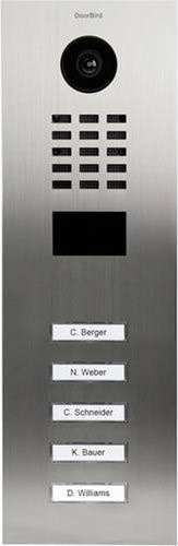 DoorBird D2105V IP-Video-Türsprechanlage LAN Außeneinheit aus Edelstahl V2A in Silber - Bild 1