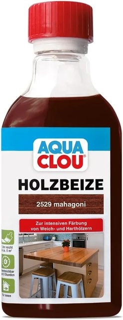 Clou Aqua Clou Holzbeize Mahagoni Braun 250 ml - Bild 1
