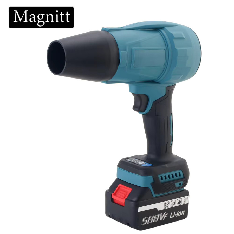 Makita Bürstenloser Kabelloser Elektro-Turbogebläse Laubbläser mit 4 Düsen in Blau für 18V Akku, 3500W, 350M/S - Bild 2