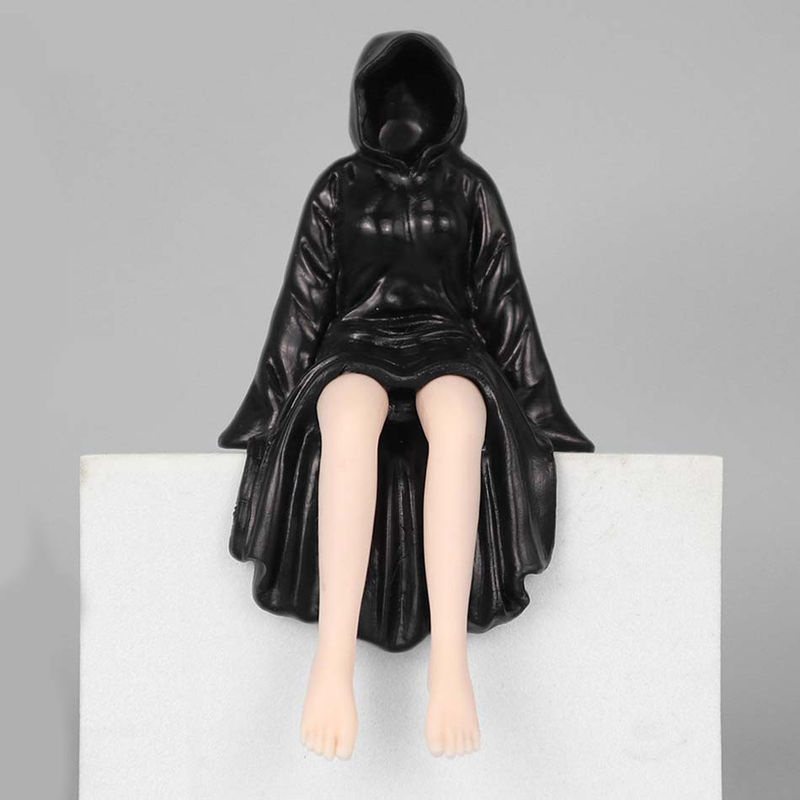 3er-Set Halloween Mysteriöse Statuen in Schwarz von Fashnics zur Schreibtisch- und Regaldekoration aus Kunststoff - Bild 4