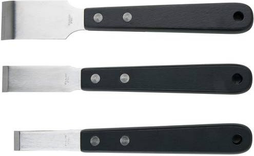 KS Tools Schabmeißel-Satz, 3-teilig, schwarz - Bild 1
