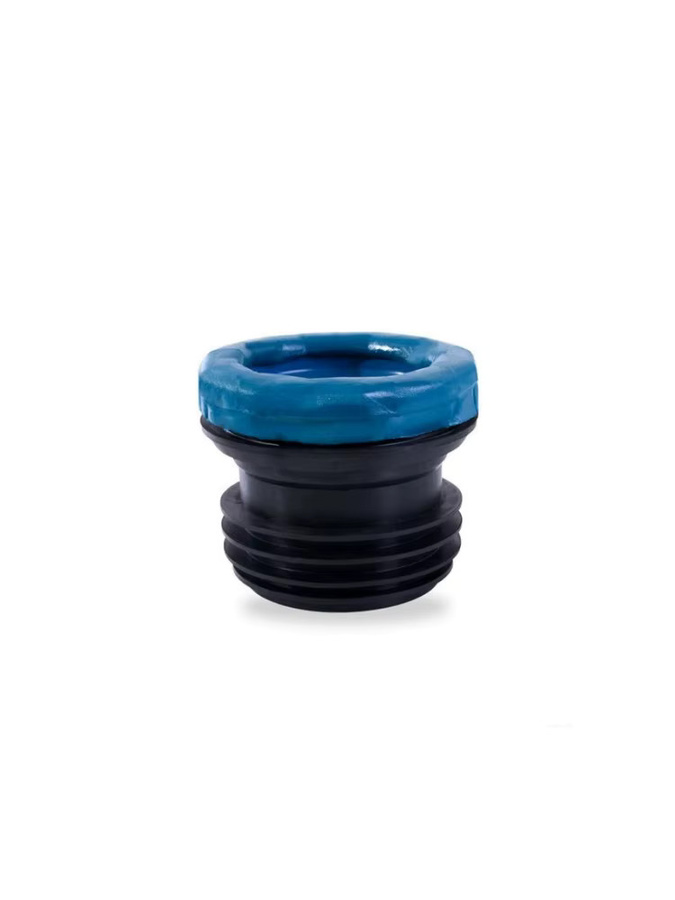 Geruchsdichte WC-Dichtung aus Kunststoff, Anti-Leckage Gummi-Dichtring in Blau - Bild 4
