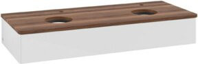 V&B Waschtischunterschrank Antao ohne Frontstruktur, weiß lackiert, Wandmontage, B/T/H: 120 x 50 x 19 cm - Bild 1