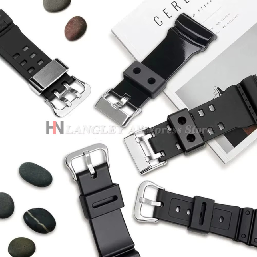 Uhrenarmband-Schnalle Metall, Schwarz, Unisex - Bild 4
