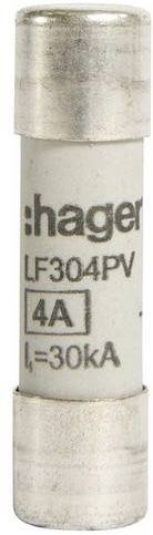 Hager LF304PV Feinsicherung Silber, 10 Stück, Durchmesser: 10 mm, Länge: 38 mm - Bild 1