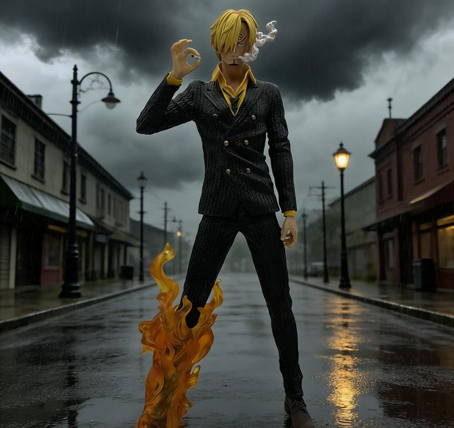 Bandai One Piece Sanji Figur, Schwarz, Einzelfigur - Bild 1