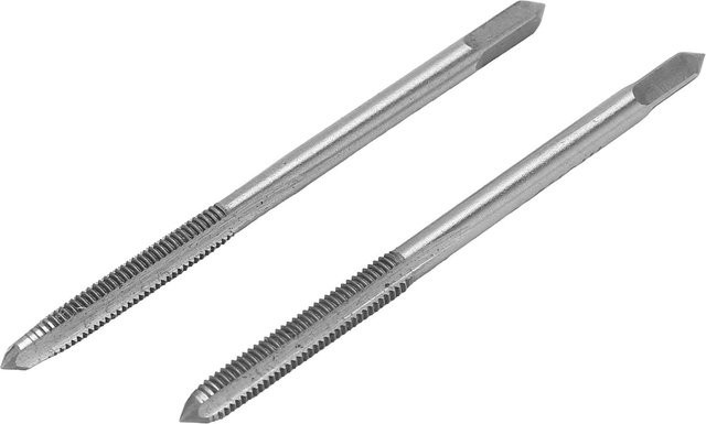 Meterk Gewindebohrer Set aus High Speed Stahl mit geraden Nuten, 2-teilig, M3x0.5, grau - Bild 1
