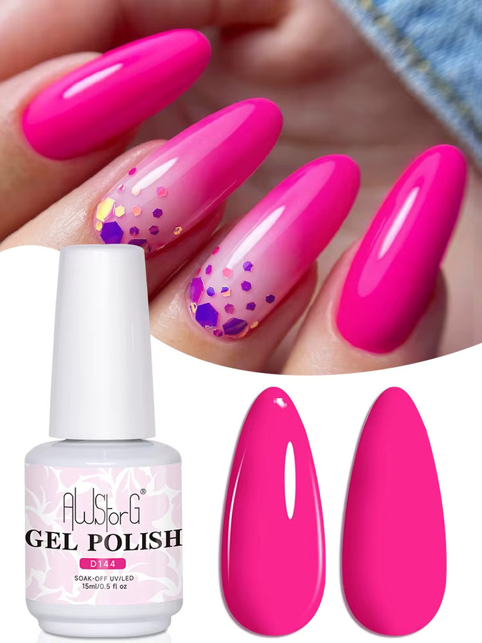 AWStorG Gel-Nagellack, rosafarbener, 15 ml - Bild 5