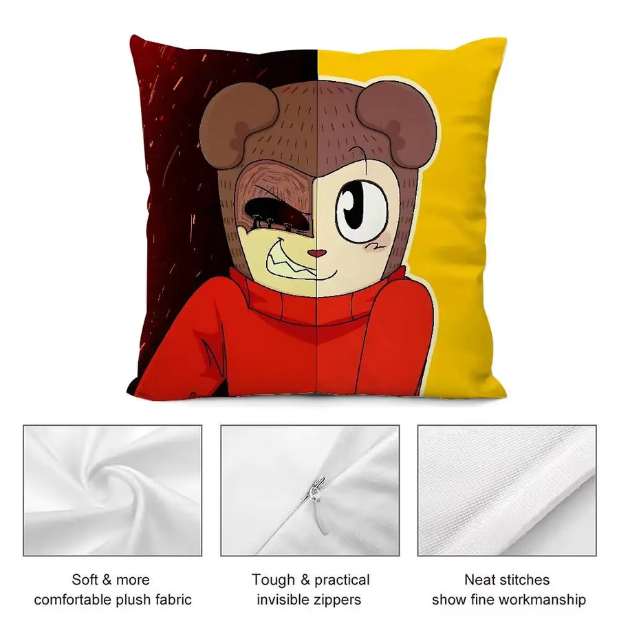 H-Max Design Pro-Kissenbezug von 52TOYS in Multicolor, weicher Polyester-Kissenbezug mit Reißverschluss für Sofa und Auto - Bild 2