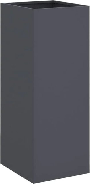 vidaXL Pflanzkübel aus Stahl in Anthrazit, B/T/H: 32 x 29 x 75 cm - Bild 1