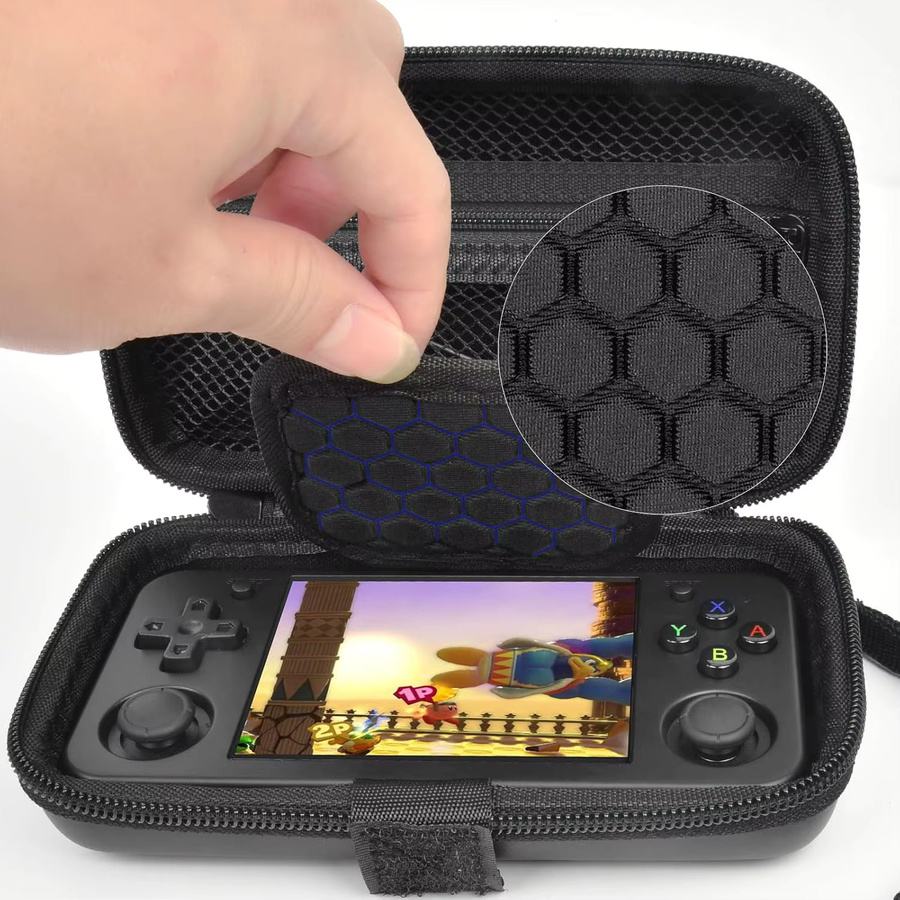 Schutzhülle in Schwarz für Anbernic RG35XX H Retro-Spielekonsole als Aufbewahrungsorganisator - Bild 3