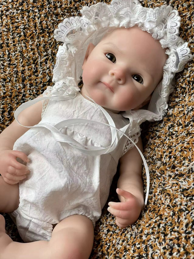 AnjoDoll Bettie Reborn-Puppe, Silikon, 13 Zoll, Mehrfarbig - Bild 4