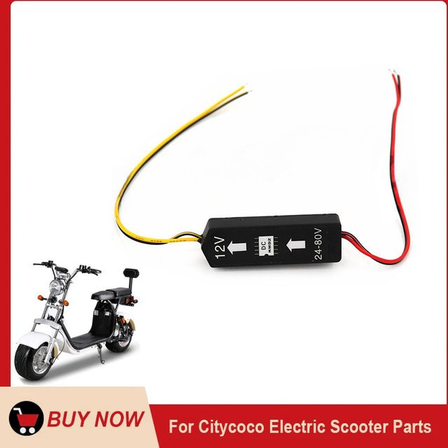 Konverter Transformator DC 12V 24V bis 80V für Citycoco Elektroroller, Zubehör in Schwarz - Bild 1