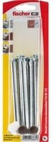 Fischer Fensterrahmendübel F 10 M 112 K aus Stahl und Kunststoff in Silber, 6 Stück - Bild 1