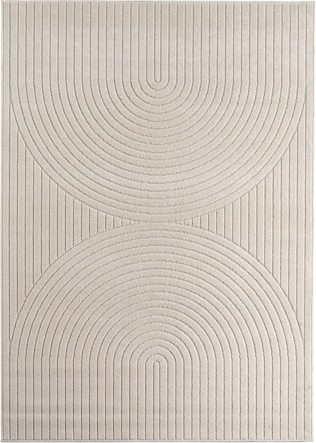Ayyildiz Kurzflorteppich Nova in Creme mit Boho-Design, Breite: 240 cm, Tiefe: 340 cm - Bild 1