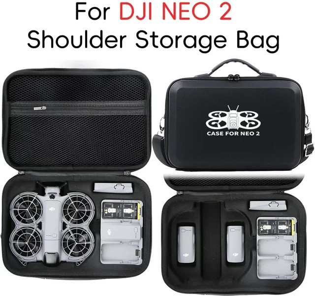 DJI Neo 2 Tragbare Outdoor-Reisehandtasche, wasserdicht und stoßfest, Schwarz oder Grau - Bild 1