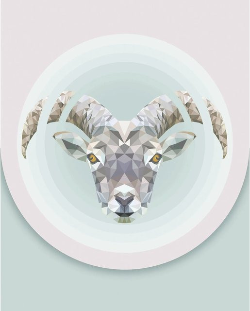 Komar Wandbild Capricorn Paper Poster Multicolour B: 40 cm, H: 50 cm - Bild 1
