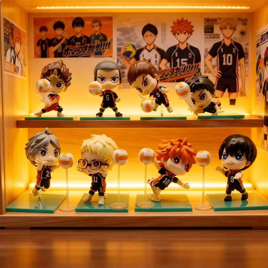 SEGA Haikyuu!! Chibi-Figuren Hinata Shōyō & Kageyama Tobio, 8-teiliges Set - Bild 2