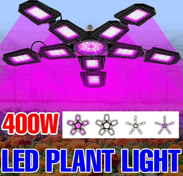LED Vollspektrum Pflanzenlampe für Indoor Pflanzenanbau und Hydrokultur mit E27 Fassung - Bild 1