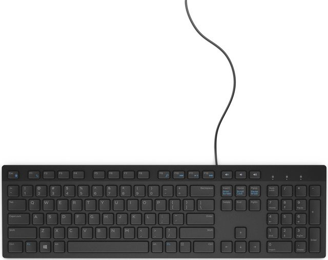 Dell KB216 USB Tastatur QWERTY US International Schwarz - Bild 1