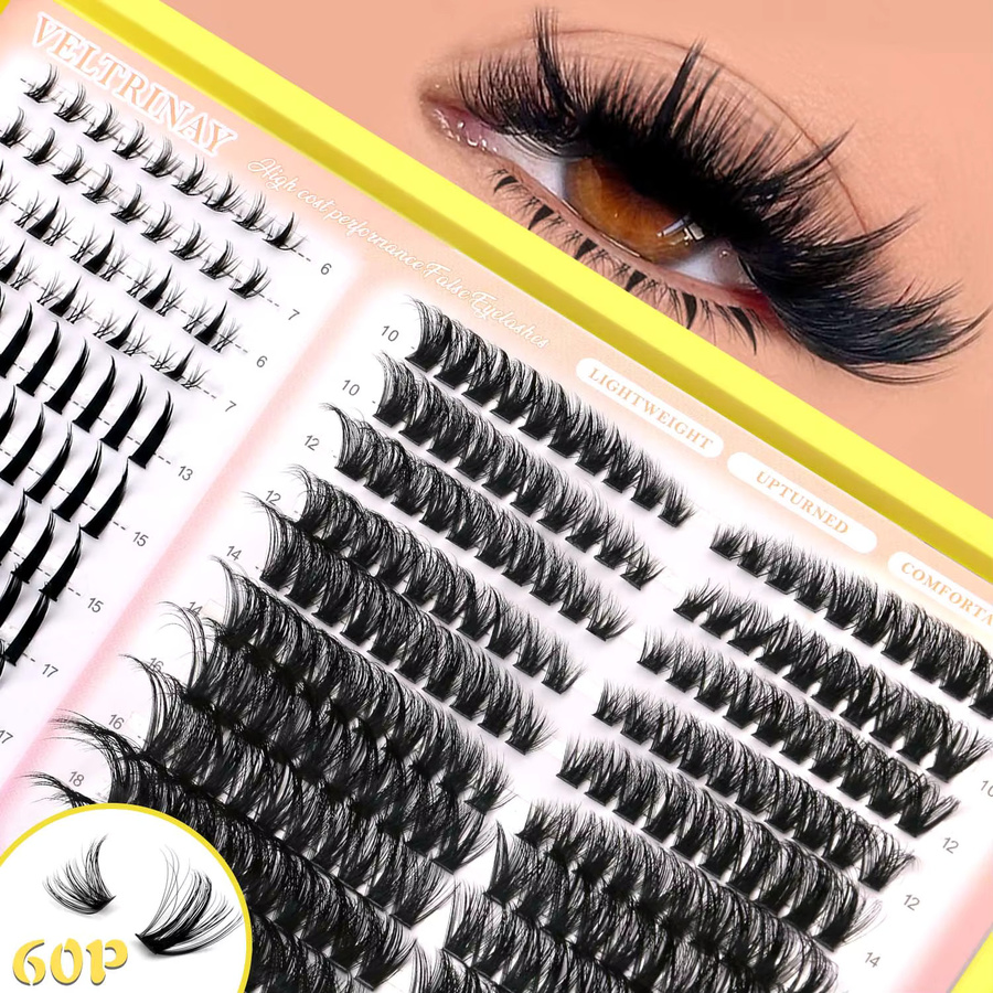 VELTRINAY Wimpern-Cluster, Manga-Wimpern, Unisex - Bild 2