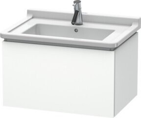 Duravit L-Cube Waschtischunterschrank in Weiß Hochglanz, wandhängend, B/T/H: 67 x 46,9 x 40,8 cm - Bild 1