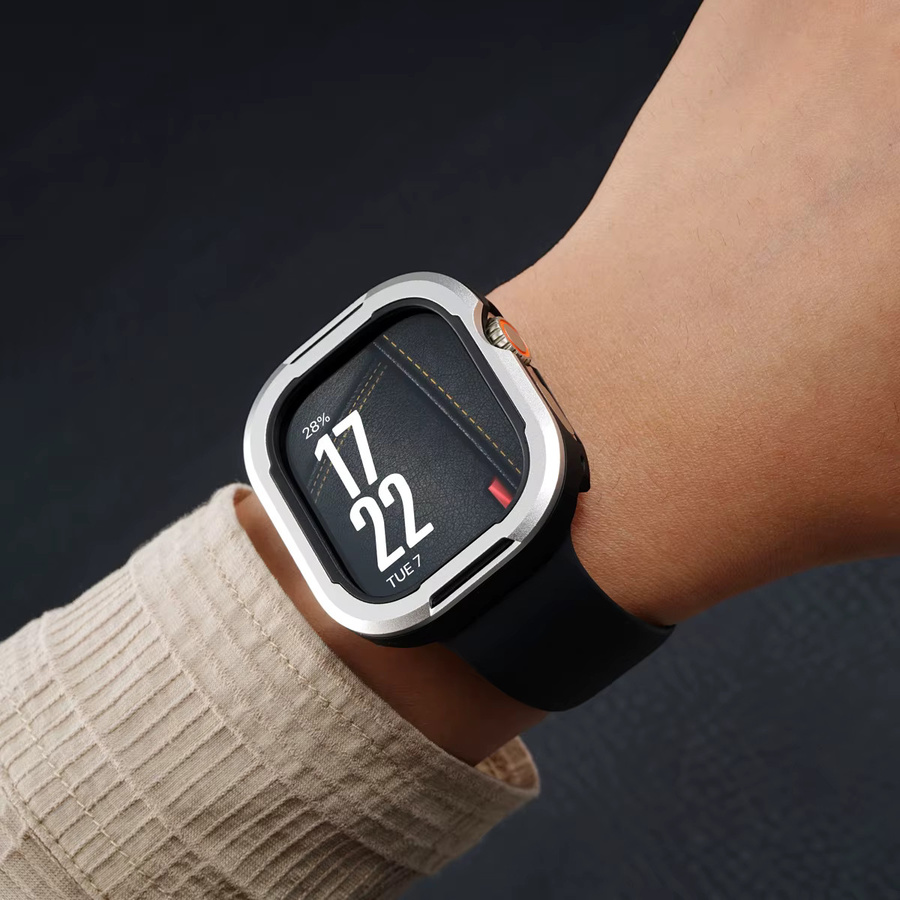 CAOWTAN Schutzhülle für Apple Watch, Alloy+TPU, Unisex - Bild 4