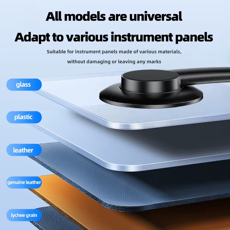 Universal magnetischer Auto-Handyhalter mit 360 Grad Drehung für Armaturenbrett und Schreibtisch, Schwarz, kompatibel mit iPhone und Samsung sowie Xiaomi - Bild 4