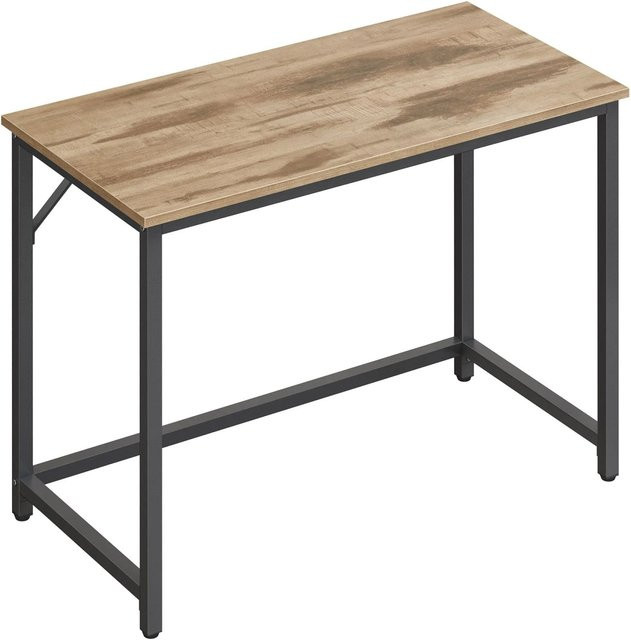 Vasagle Schreibtisch modern in Braun-Schwarz B/T/H: 100 x 76 x 50 cm - Bild 1