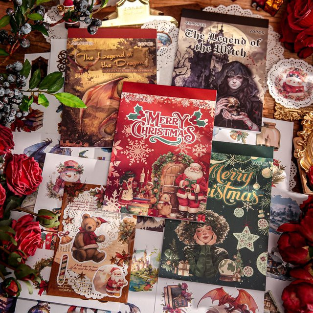 Mr. Papier Weihnachts-Aufkleber Buch mit 20 Stück für Halloween-Party Dekoration und Scrapbooking in Multicolour - Bild 1