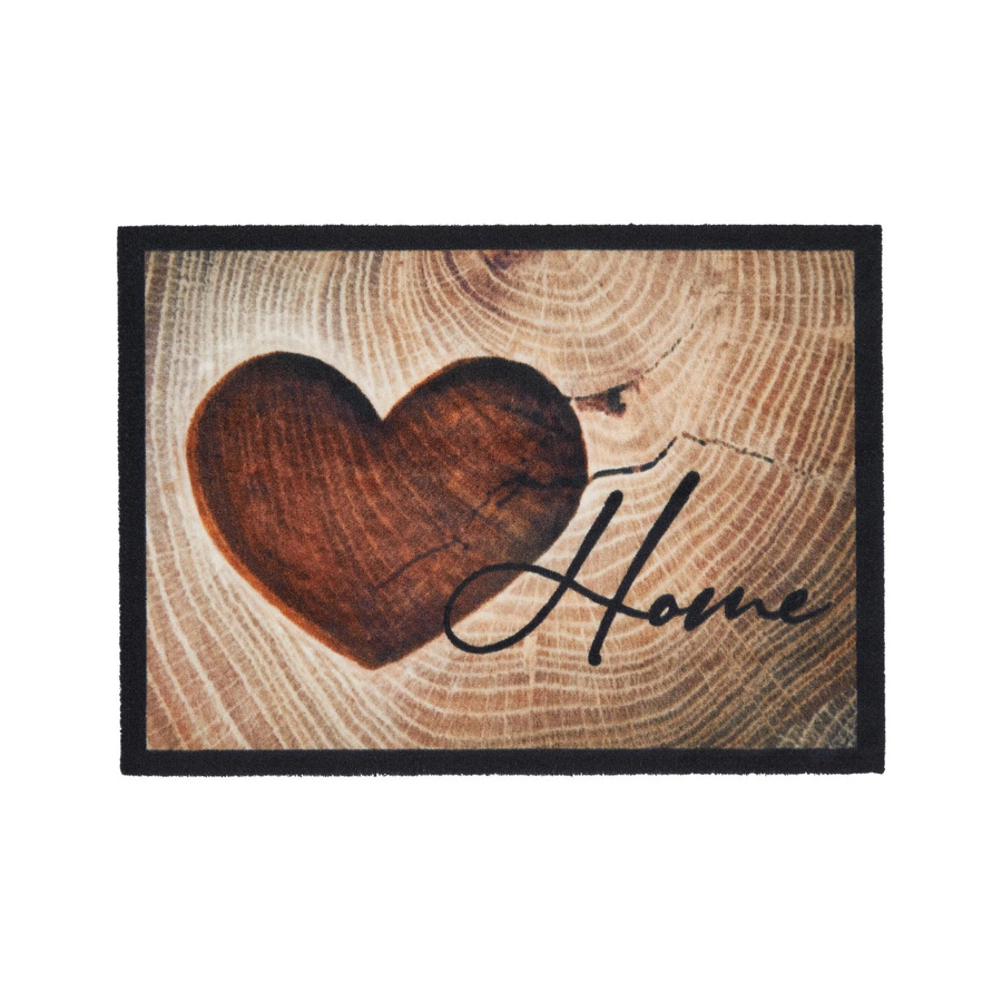 Modern Living Fußmatte Love Home Wood in Braun, B/B: 50 x 70 cm - Bild 2