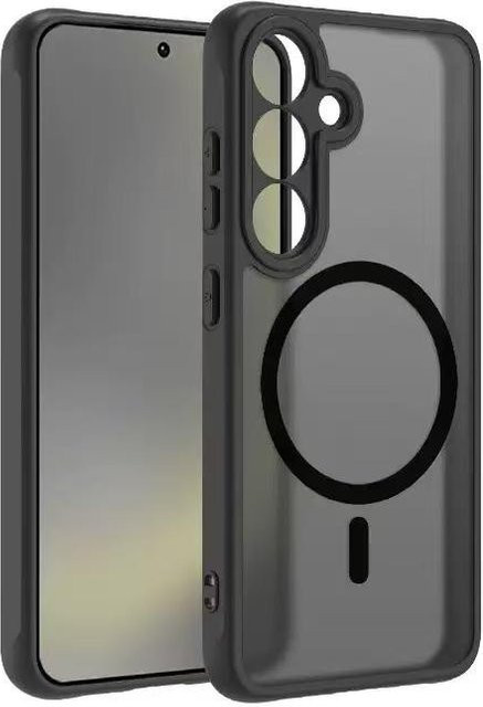 Matte MagSafe Schutzhülle für Samsung Galaxy A56 A36 A25 A15 A14 A05 A55 A35 A54 A06 in Grau - Bild 1