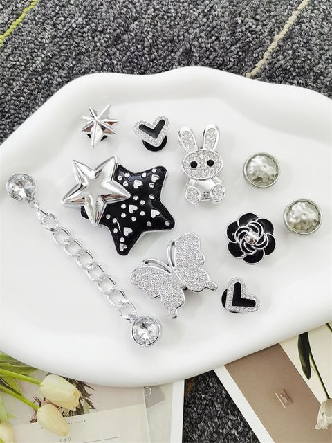 LIN KING Schuh Charms, ABS, Kristall, Bunt, Damen - Bild 1