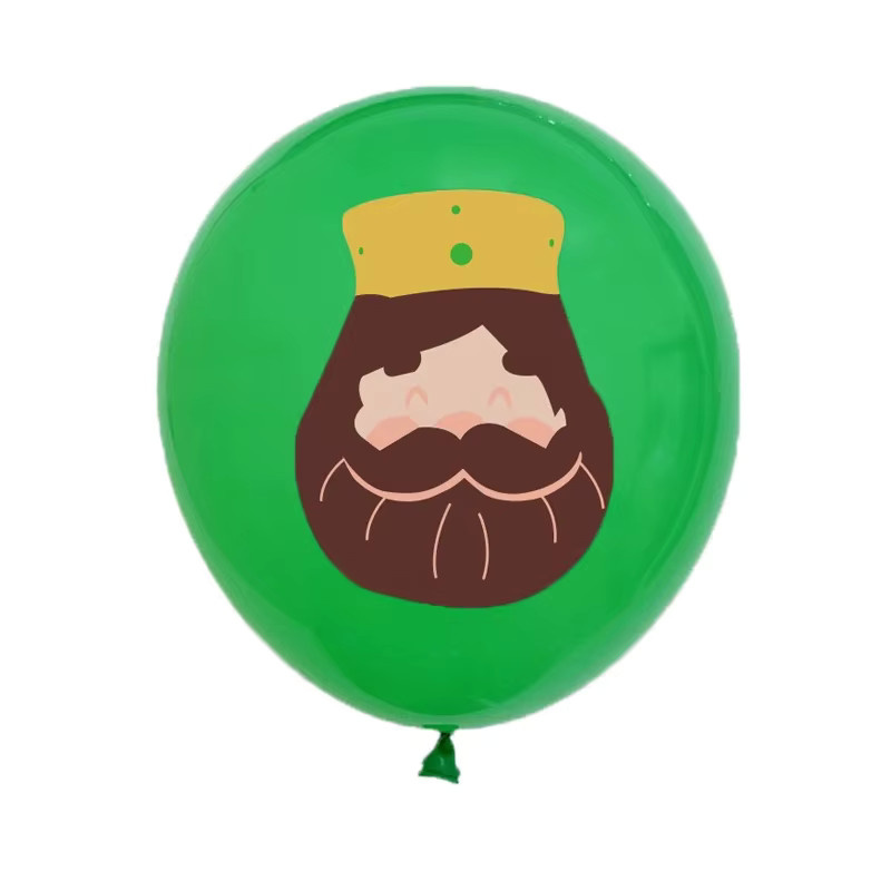 BALONAQ König Latex Ballons, Cartoon König Drucke, 15-teiliges Set - Bild 2